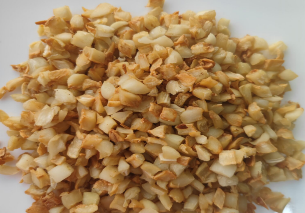 IQF Oven Roasted Diced Garlic 3/8"